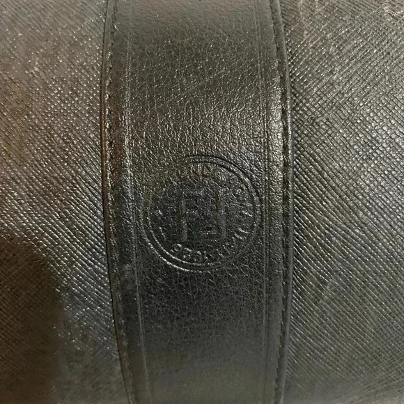 Fendi vintage black canvas distressed crossbody handbag - Picture 5 of 13